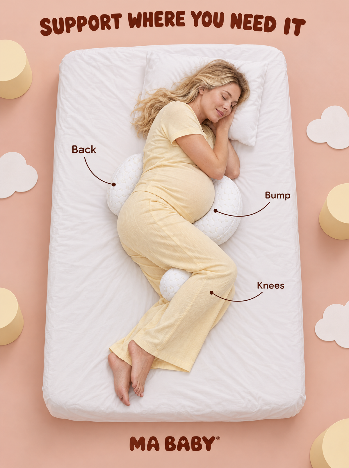 The Bump Nest - Pregnancy Pillow