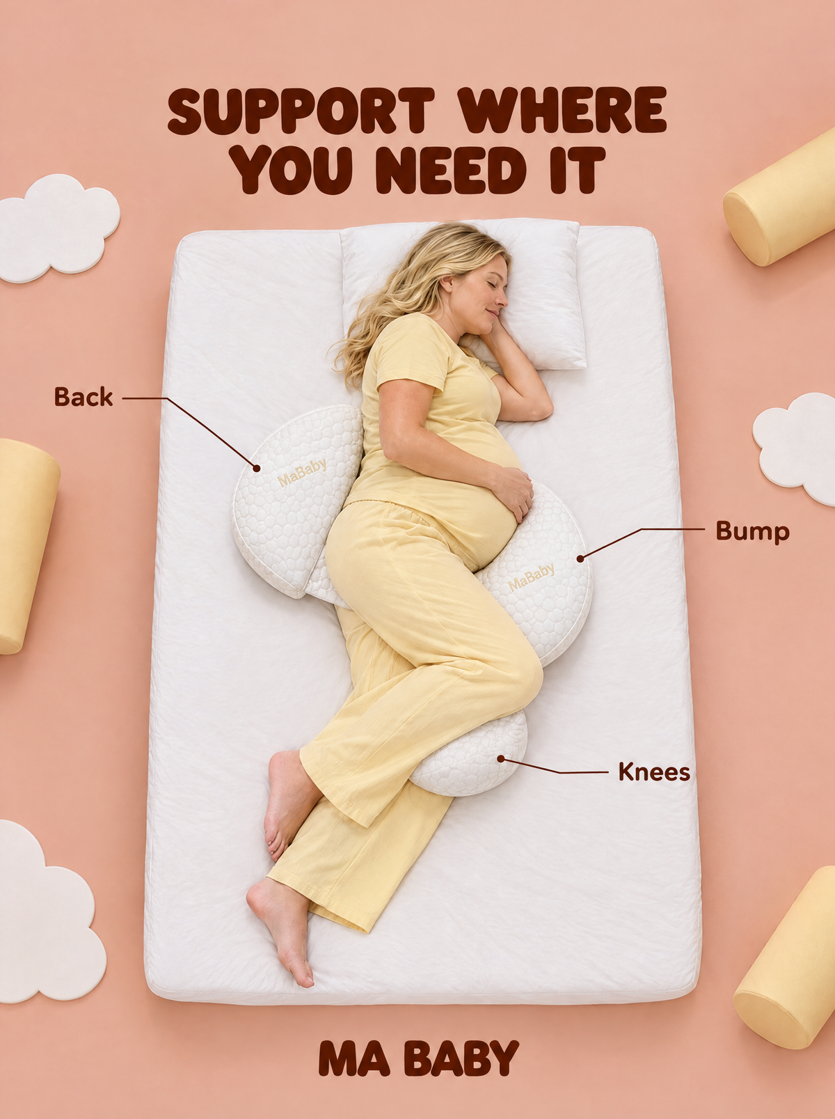The Bump Nest - Pregnancy Pillow