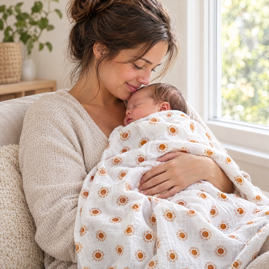 Bamboo Muslin Swaddle by MA BABY