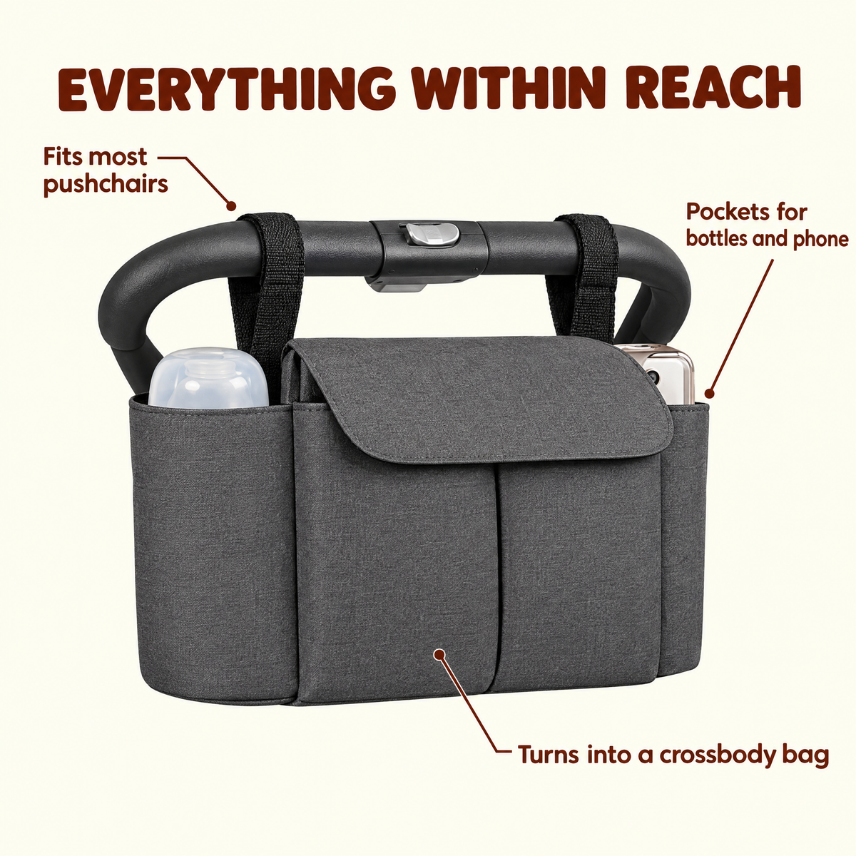 Pram Organiser Bag by MA BABY