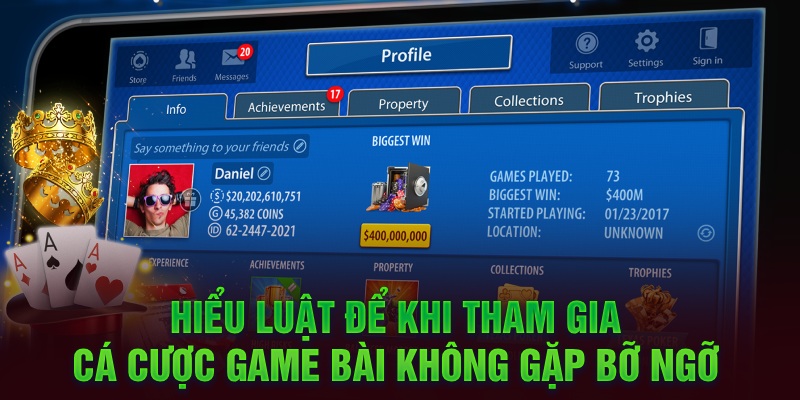 Hiểu luật để khi tham gia cá cược game bài không gặp bỡ ngỡ 